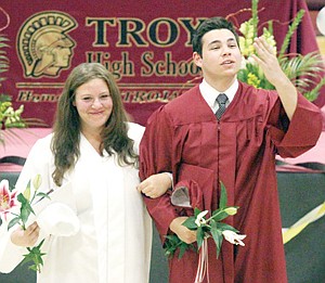 &lt;p&gt;Troy High School graduates Emily Landis, left, and Christian Albert.&lt;/p&gt;