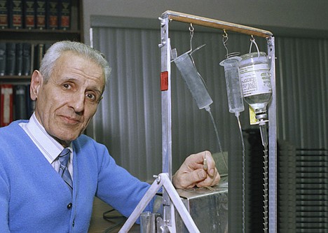 &lt;p&gt;In this Feb. 6, 1991, photo, retired Royal Oaks, Mich., pathologist Dr. Jack Kevorkian talks with reporters about the return of the Suicide Machine. A lawyer and friend of Kevorkian, 83, says the assisted-suicide advocate has died at a Detroit-area hospital. Kevorkian had been hospitalized since last month with pneumonia and kidney problems.&lt;/p&gt;