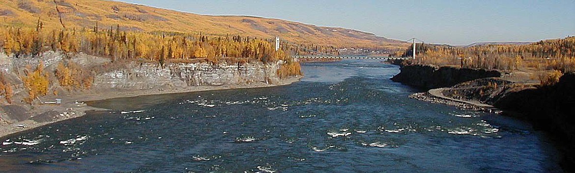 &lt;p&gt;Photo courtesy of MACKENZIE RIVER BASIN BOARD&lt;/p&gt;&lt;p&gt;Mackenzie River, Canada, named after explorer Alexander Mackenzie.&lt;/p&gt;