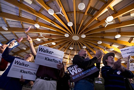 &lt;p&gt;Supporters watch results at the election night rally for Wisconsin Republican Gov. Scott Walker Tuesday, June 5, 2012, in Waukesha, Wis. Walker has survived a recall election, defeating Barrett to keep the state's top political job. Walker becomes the first governor in American history to stay in office after a recall challenge. (AP Photo/Morry Gash)&lt;/p&gt;