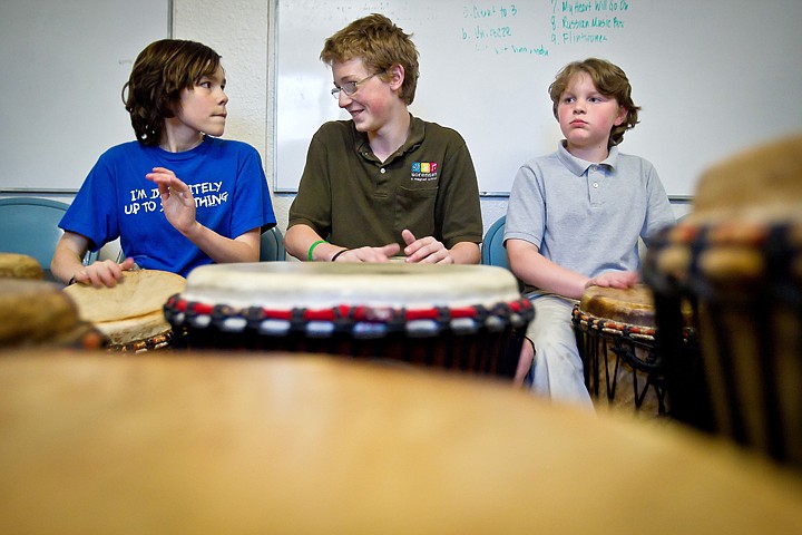 &lt;p&gt;Sixth-graders (from left) Lake Edmonson, Logan Cork, and Christian Emerson take turns in the soloist spotlight.&lt;/p&gt;