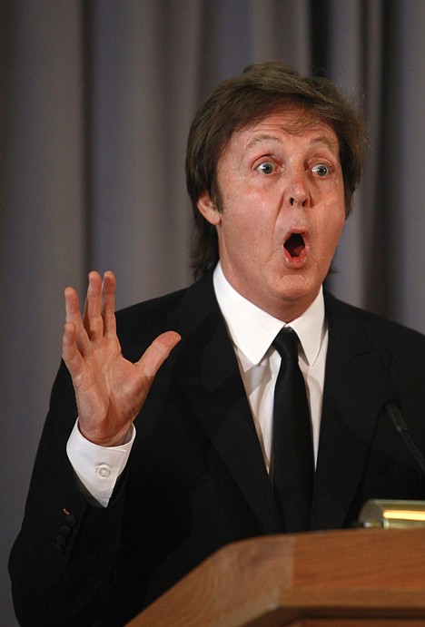 &lt;p&gt;Singer Paul McCartney speaks to the media about his being awarded the Library of Congress Gershwin Prize for Popular Song in Washington, on Tuesday, June 1, 2010. (AP Photo/Jacquelyn Martin)&lt;/p&gt;