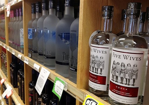 &lt;p&gt;Bottles of Ogden's Own Distillery Five Wives Vodka are stocked at a state liquor store in Salt Lake City, Tuesday May 29, 2012. The Idaho State Liquor Division says the vodka won't be stocked or special ordered at stores operated by the state of Idaho, claiming the brand is offensive to Mormons who make up over a quarter of the state's population. Five Wives Vodka has been approved for sale in Utah, a state dominated by members of The Church of Jesus Christ of Latter-day Saints. (AP Photo/Brian Skoloff)&lt;/p&gt;