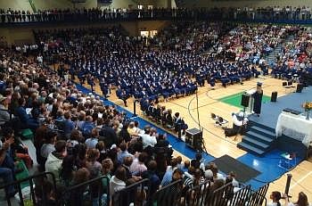 Glacier High School's gymnasium was filled with family and friends on Saturday as 235 students graduated in the school's first commencement ceremony. Nate Chute/Daily Inter Lake