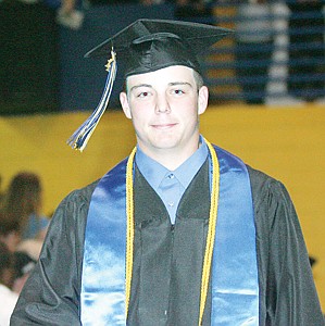 &lt;p&gt;A very happy soon-to-be graduate Micah Germany during the processional.&lt;/p&gt;