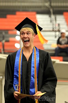 &lt;p&gt;Photo by Jessica Stugelmayer. Robert Hocker reacts to receiving scholarships to the University of Montana.&lt;/p&gt;