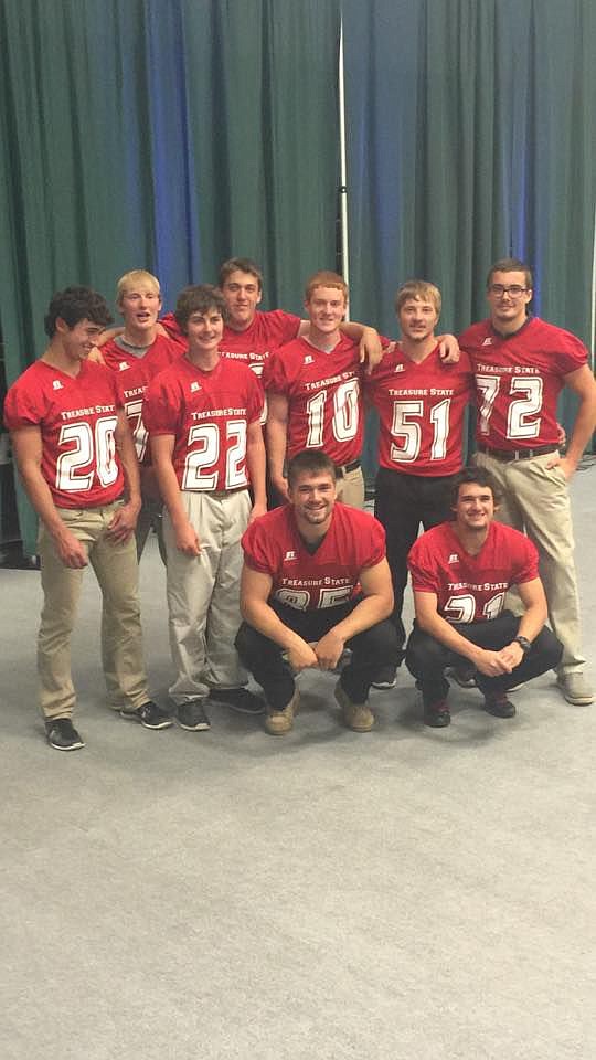 <p>Superior graduate Aaron Kelly (72) played for the Red Team in the 33rd Annual Bob Cleverley All-Star Classic football game in Butte on June 4. The Red Team won against the Blue Team, 38 to 16. (Photo courtesy of Aaron Kelly)</p>