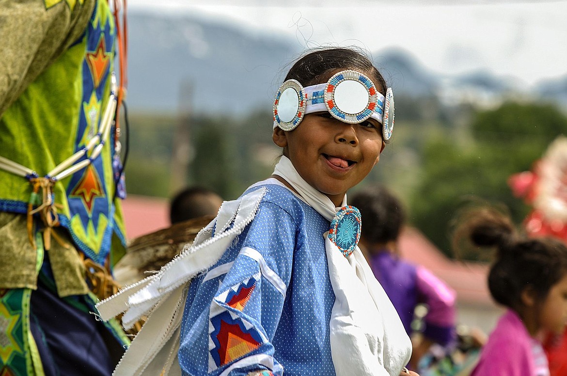 &lt;p&gt;Braylon Eagle Boy Sanchez dances with a small group of students dressed in powwow regalia during Cherry Valley's powwow on June 1.&lt;/p&gt;