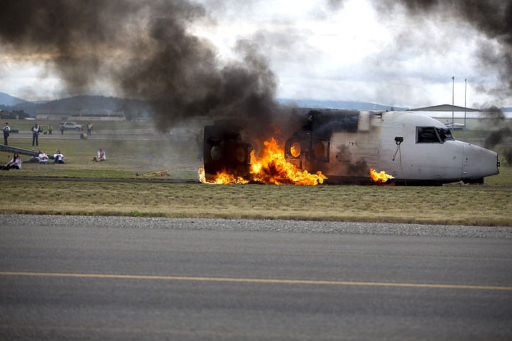 &lt;p&gt;As part of the Cascadia Rising training scenario, more than 70 first responders participated in a training exercise for a two-plane crash on Friday, June 10, 2016 at the Coeur d'Alene Airport. To make the scenario realistic, 24 volunteers acted as victims of the crash, and first responders had to assess and treat the victims on-scene as they would in a real crash. To purchase photo, please visit cdapress.com/photos&lt;/p&gt;