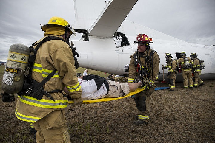 &lt;p&gt;LOREN BENOIT/Press As part of the Cascadia Rising training scenario, more than 70 first responders participated in a training exercise for a two-plane crash on Friday, June 10, 2016 at the Coeur d'Alene Airport. To make the scenario realistic, 24 volunteers acted as victims of the crash, and first responders had to assess and treat the victims on-scene as they would in a real crash. To purchase photo, please visit cdapress.com/photos&lt;/p&gt;