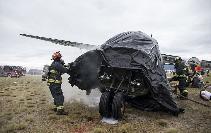 &lt;p&gt;LOREN BENOIT/Press As part of the Cascadia Rising training scenario, more than 70 first responders participated in a training exercise for a two-plane crash on Friday, June 10, 2016 at the Coeur d'Alene Airport. To make the scenario realistic, 24 volunteers acted as victims of the crash, and first responders had to assess and treat the victims on-scene as they would in a real crash. To purchase photo, please visit cdapress.com/photos&lt;/p&gt;