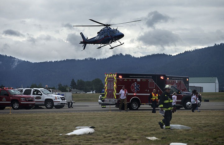 &lt;p&gt;LOREN BENOIT/Press As part of the Cascadia Rising training scenario, more than 70 first responders participated in a training exercise for a two-plane crash on Friday, June 10, 2016 at the Coeur d'Alene Airport. To make the scenario realistic, 24 volunteers acted as victims of the crash, and first responders had to assess and treat the victims on-scene as they would in a real crash. To purchase photo, please visit cdapress.com/photos&lt;/p&gt;