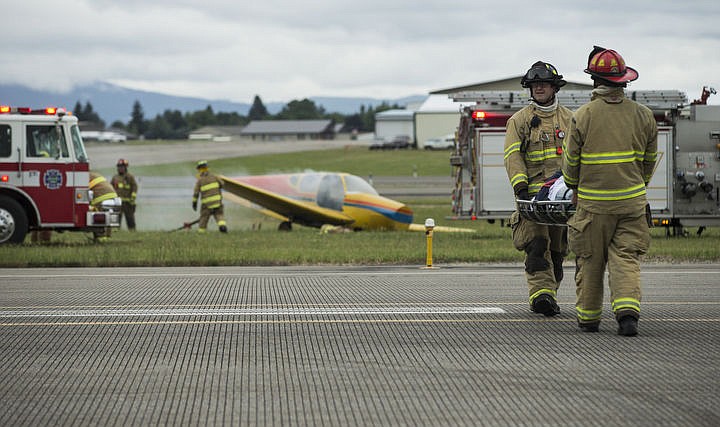 &lt;p&gt;LOREN BENOIT/Press As part of the Cascadia Rising training scenario, more than 70 first responders participated in a training exercise for a two-plane crash on Friday, June 10, 2016 at the Coeur d'Alene Airport. To make the scenario realistic, 24 volunteers acted as victims of the crash, and first responders had to assess and treat the victims on-scene as they would in a real crash. To purchase photo, please visit cdapress.com/photos&lt;/p&gt;