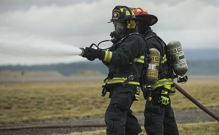 &lt;p&gt;LOREN BENOIT/Press As part of the Cascadia Rising training scenario, more than 70 first responders participated in a training exercise for a two-plane crash on Friday, June 10, 2016 at the Coeur d'Alene Airport. To make the scenario realistic, 24 volunteers acted as victims of the crash, and first responders had to assess and treat the victims on-scene as they would in a real crash. To purchase photo, please visit cdapress.com/photos&lt;/p&gt;