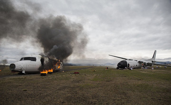 &lt;p&gt;LOREN BENOIT/Press As part of the Cascadia Rising training scenario, more than 70 first responders participated in a training exercise for a two-plane crash on Friday, June 10, 2016 at the Coeur d'Alene Airport. To make the scenario realistic, 24 volunteers acted as victims of the crash, and first responders had to assess and treat the victims on-scene as they would in a real crash. To purchase photo, please visit cdapress.com/photos&lt;/p&gt;