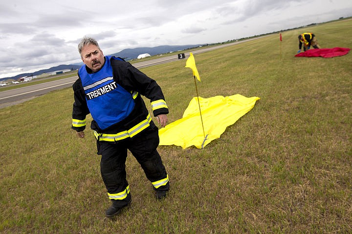 &lt;p&gt;As part of the Cascadia Rising training scenario, more than 70 first responders participated in a training exercise for a two-plane crash on Friday, June 10, 2016 at the Coeur d'Alene Airport. To make the scenario realistic, 24 volunteers acted as victims of the crash, and first responders had to assess and treat the victims on-scene as they would in a real crash. To purchase photo, please visit cdapress.com/photos&lt;/p&gt;