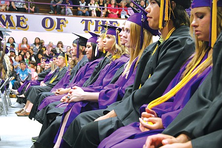 Anxious seniors prepare to officially graduate from Polson High School.