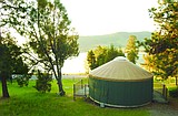Yurts on Flathead Lake offer a luxurious way to rough it
