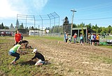 Baseball field becomes school garden