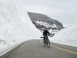 Glacier Park plows working on Big Drift
