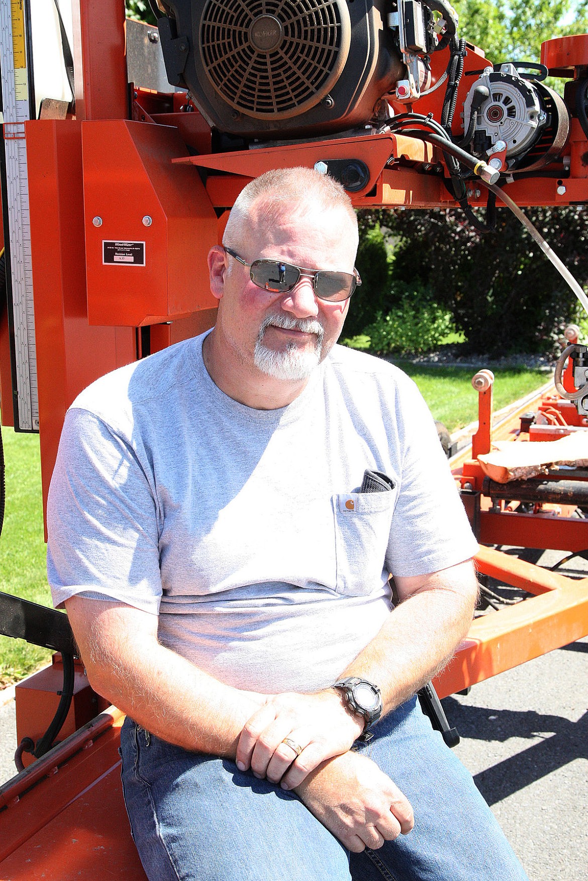 Erik McVay of Moses Lake, owner of Manley Portable Milling.