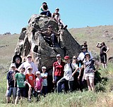 A hike into the past with local kids