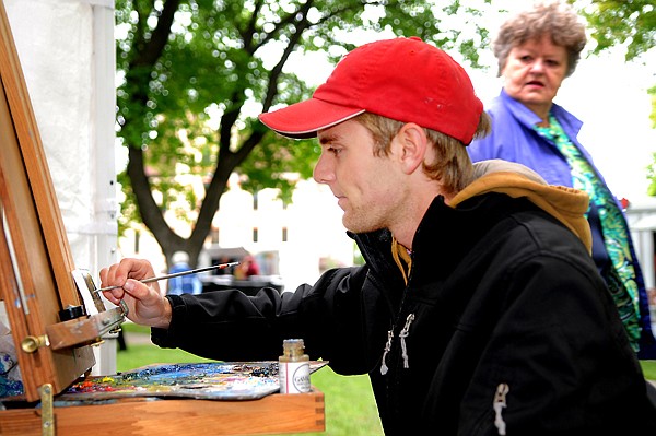 &lt;p&gt;James Corwin of Kalispell works on a miniature painting on Saturday morning, June 9, at the Think Local Art Fair on the Courthouse Lawn in Kalispell. The fair continues today from 9 to 4 on the west side of the courthouse. This is Corwin's first year taking part in the the Think Local fairs. The next Think Local is scheduled for August 24-26.&lt;/p&gt;