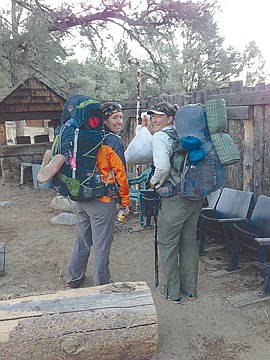 &lt;p&gt;Bree Fuqua and her sister Jess about to set out hiking with all of their gear. The sisters teamed up for the John Muir section of the Pacific Crest Trail.&lt;/p&gt;