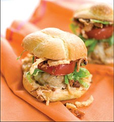 <p>Southwestern chicken sliders.</p>