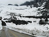 Plows closing in on Logan Pass