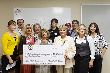 &lt;p&gt;The recipients of funds distributed by the Women's Gift Alliance gather following the presentation. From left, Jeni Riplinger, Art on the Edge, Paul Weil, Hospice of North Idaho, Dian Hanson, Art on the Edge, Brenda Wild, Cindy Reed, Amanda Miller, Kim Ransier, all with Hospice, Braden Smith with grandfather Phil Altmeyer, Union Gospel Mission, Kara Carleton, Community Roots, and Adrienne Cronebaugh, Kootenai Environmental Alliance/Community Roots.&lt;/p&gt;