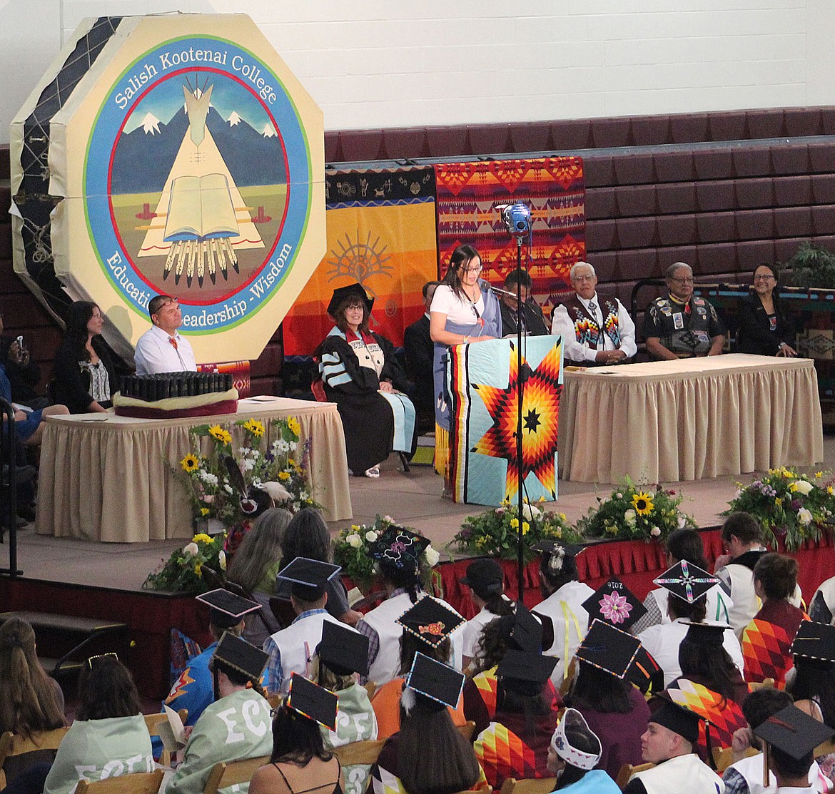 &lt;p&gt;&lt;strong&gt;Natasha LaRose, the 2016 Student of the Year, speaks to her fellow graduates at Salish Kootenai College on June 11 in Pablo.&lt;/strong&gt;&lt;/p&gt;&lt;p&gt;&lt;strong&gt;&#160;&lt;/strong&gt;&lt;/p&gt;