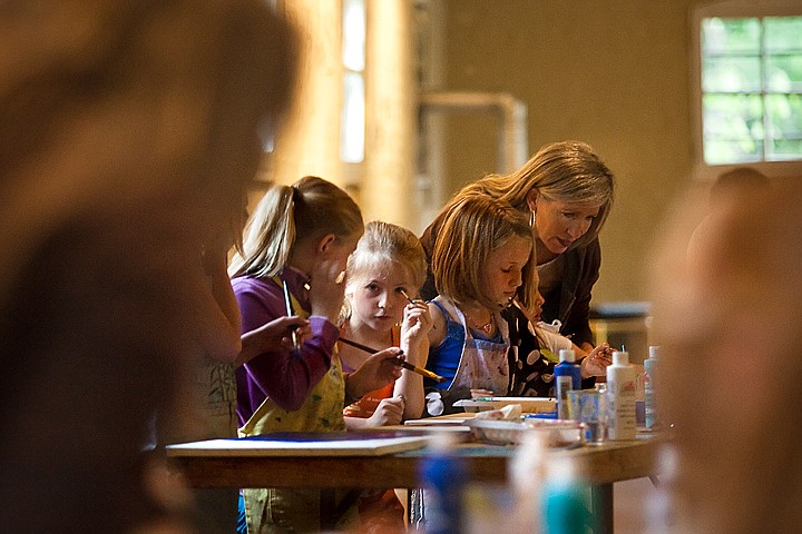 &lt;p&gt;Donna Ralls, right, helps give advice to Skye Wise during the Girls EmPOWERment art workshop kicking off the Paints 4 Peace program at the Human Rights Education Institute on Wednesday in Coeur d'Alene.&lt;/p&gt;