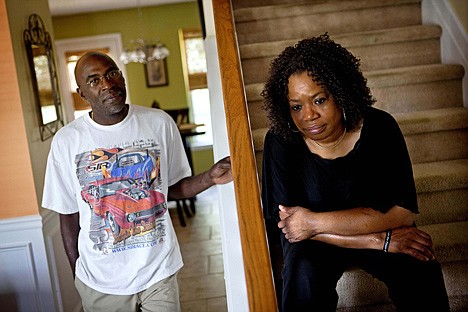 &lt;p&gt;Michael, left, and Patricia Jackson are photographed in their home Saturday in Marietta, Ga. On a suburban cul-de-sac northwest of Atlanta, the Jacksons are struggling to keep a house worth $100,000 less than they owe.&lt;/p&gt;