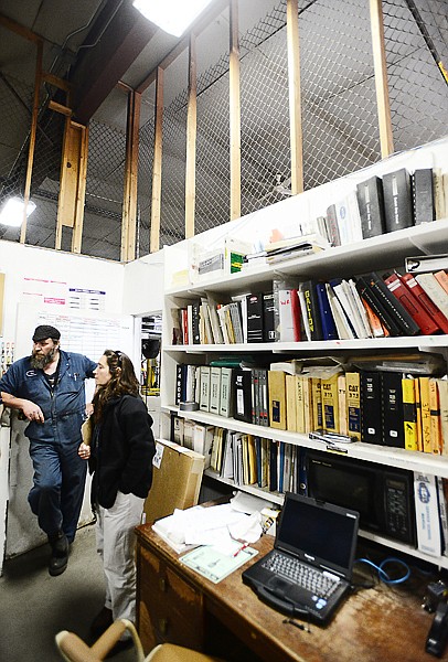 <p>Improvements at the Kalispell Central Garage include enclosing the office and creating space for better organization. (Brenda Ahearn/Daily Inter Lake)</p>