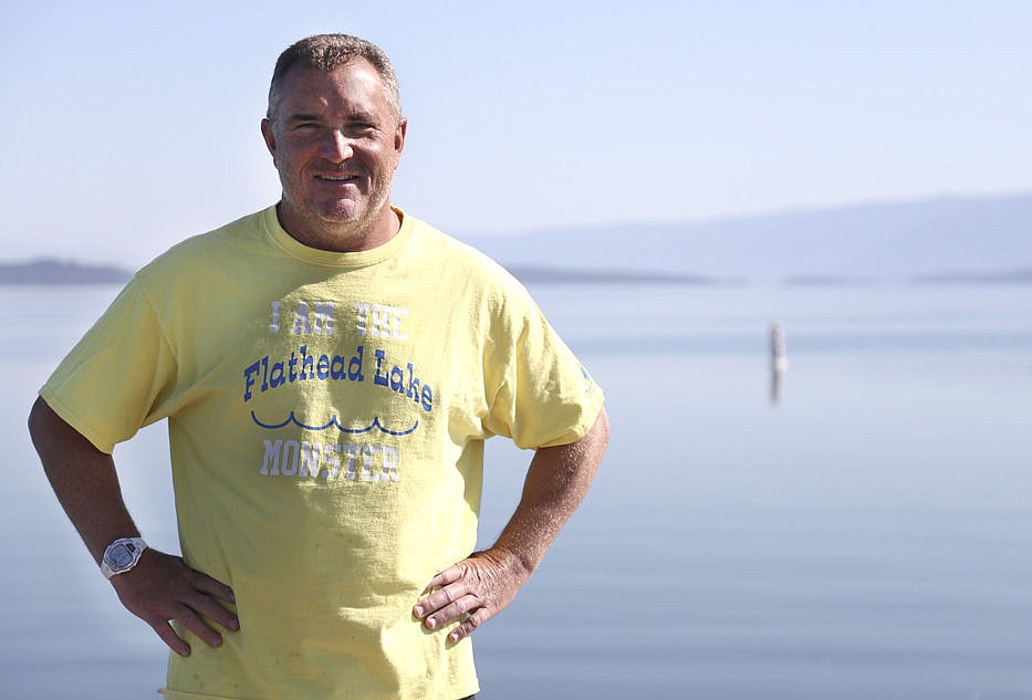 <p>Kylie Richter/ Lake County Leader Mark Johnston is planning on swimming the length of Flathead Lake next Sunday. He plans on doing it without a wetsuit or any assistance. Kylie Richter/ Lake County Leader Mark Johnston is planning on swimming the length of Flathead Lake next Sunday. He plans on doing it without a wetsuit or any assistance.</p>