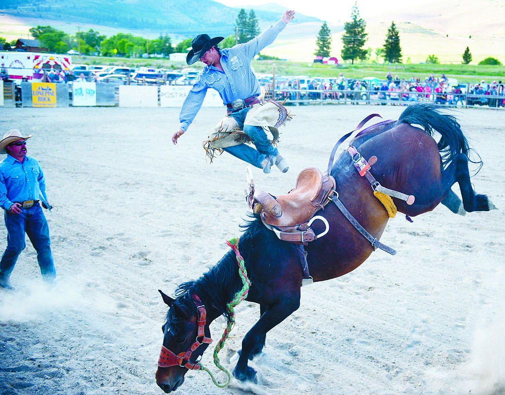 &lt;p&gt;A bronco removes a cowboy from his saddle during the 66th Annual Homesteaders Days Rodeo.&lt;/p&gt;