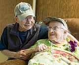 They met during WWII, they've been together ever since
