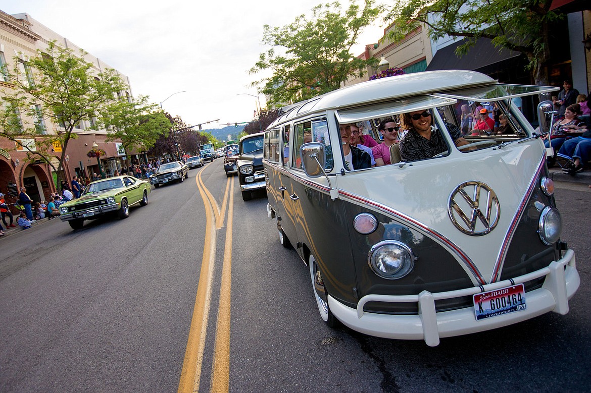 &lt;p&gt;Tanner Horton drives his friends down Sherman Avenue in his restored 1964 Volkswagon Bus on Friday at the annual Car d'Lane in downtown Coeur d'Alene.&lt;/p&gt;