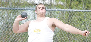 &lt;p&gt;Sawyer Zimmerman with a 43'1&quot; toss in the shotput at the County Meet May 1.&lt;/p&gt;