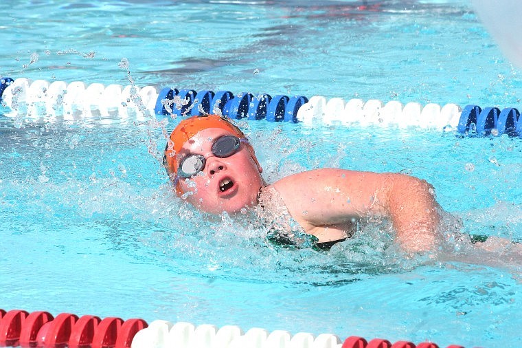 &lt;p&gt;Natalee Deschamps, 10, of Plains competes in the Grils 9-10 Freestyle Relay Saturday at the Bitterroot Swim Meet in Hamilton.&lt;/p&gt;