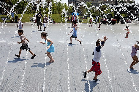 &lt;p&gt;Excited children run though water as the fountains are turned on at Georgetown Waterfront Park in Washington, on Wednesday, June 20, 2012. Temperatures across the Northeast are expected to approach triple digits. (AP Photo/Jacquelyn Martin)&lt;/p&gt;