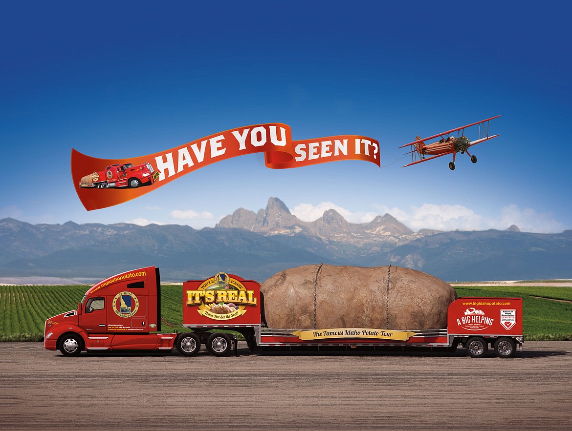 &lt;p&gt;@Photo Cutline:This Big Idaho Potato Tour campaign image shows the 6-ton Idaho potato replica that will be at Super 1 Foods in Post Falls from 10 a.m. to 2 p.m. today.&lt;/p&gt;