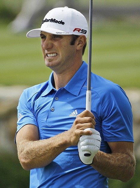 &lt;p&gt;Third-round leader Dustin Johnson grimaces en route to an 82 in the final round of the U.S. Open.&lt;/p&gt;