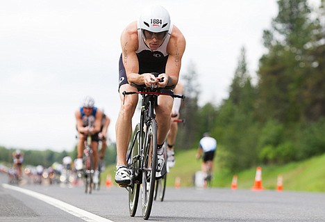 &lt;p&gt;Russ Brandt, of Phoenix, Arizona, reaches high speeds on U.S. 95 during the 112-mile bike leg of the 2012 Ironman in Coeur d'Alene.&lt;/p&gt;