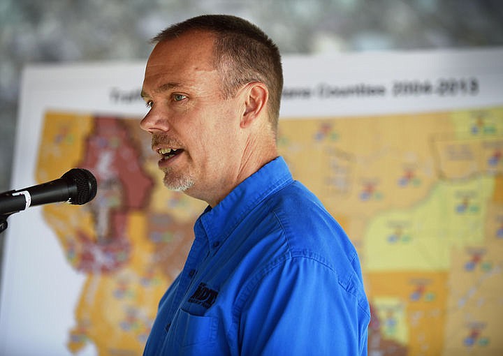 &lt;p&gt;&lt;strong&gt;Montana Department&lt;/strong&gt; of Transportation Director Mike Tooley talks at a news conference Monday at Whitefish City Beach. (Brenda Ahearn/Daily Inter Lake)&lt;/p&gt;