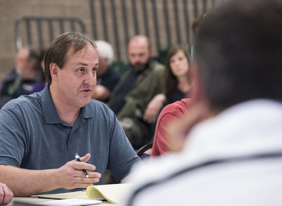 &lt;p&gt;Tim Sandford, lead negotiator for the Coeur d'Alene Education Association, speaks with the Coeur d'Alene District Board about how state funds should go toward raises for current district personnel.&lt;/p&gt;