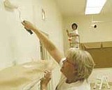 Realtors spruce up library meeting room, stairwell