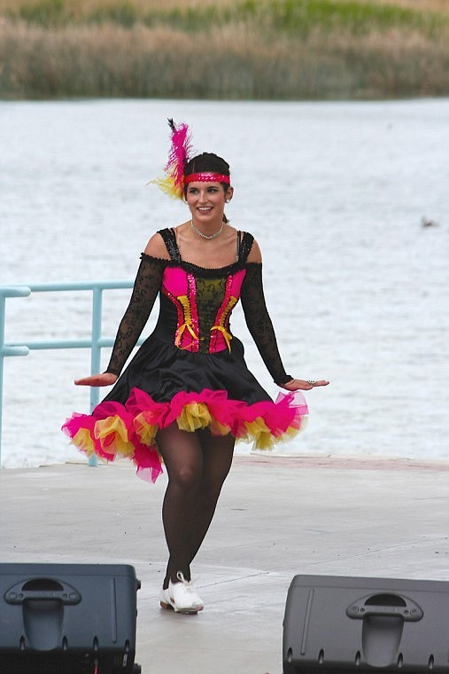 Royal Distinguished Young Woman Makynlee Miller clogs at Moses Lake's Springfest. She has been clogging under the direction of Toby Black for 10 years. She has been teaching the dance in Royal City for the past year and half. She has traveled to Las Vegas, Arizona, California, and Utah to compete in clogging competitions.