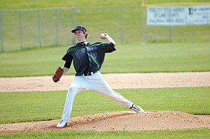 The Mission Valley Mariners' Kyle Bagnell delivers a pitch during the Mariners' two-game sweep of the Missoula Mavericks on Sunday, June 20.